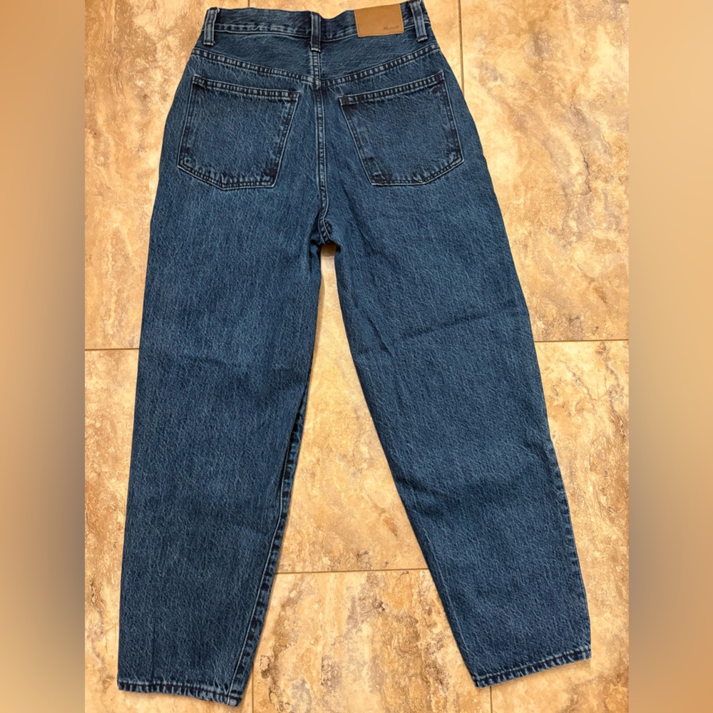 NWOT Madewell High Rise Rigid Balloon Jeans in Sanford Wash Women’s 24 - Picture 11 of 16